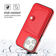 Custodia in pelle antiurto per iPhone 14 e 15