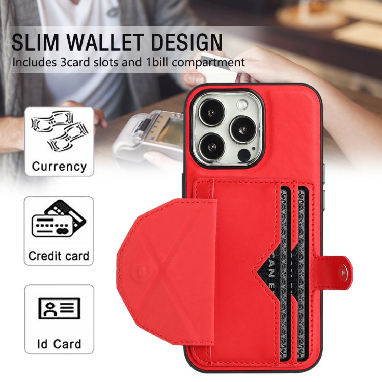 Custodia per telefono in pelle antiurto con porta carte, For iPhone 14 Pro, For iPhone 15 Plus, For iPhone 14 Pro Max, For iPhone 15