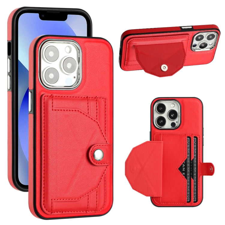 Custodia per telefono in pelle antiurto con porta carte, For iPhone 14 Pro, For iPhone 15 Plus, For iPhone 14 Pro Max, For iPhone 15