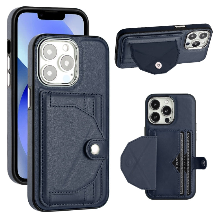 Custodia in pelle per iPhone 14 Pro, 14 Pro Max e 15 Plus