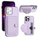 Custodia in pelle per iPhone 14 Pro, 14 Pro Max e 15 Plus