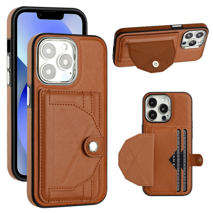 Custodia in pelle con porta carte per iPhone 13 e 12