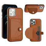 Custodia in pelle con porta carte per iPhone 13 e 12