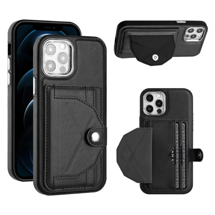 Custodia in pelle con porta carte per iPhone 13 e 12