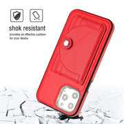 Custodia in pelle antiurto per iPhone 12 Pro Max e 11