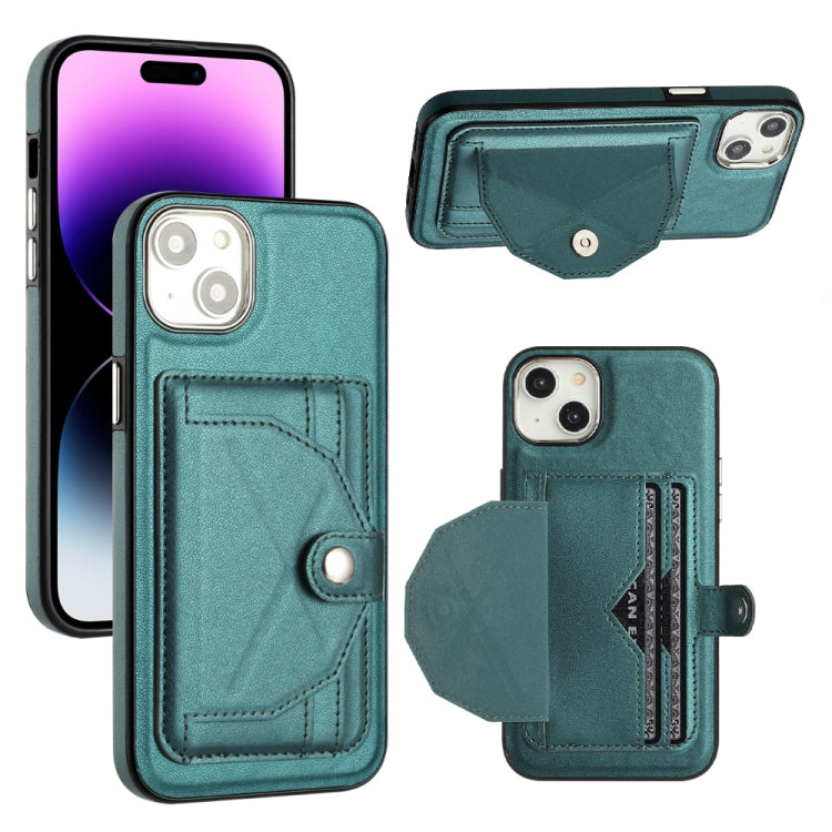 Custodia per telefono in pelle antiurto con porta carte, For iPhone 14 Pro, For iPhone 15 Plus, For iPhone 14 Pro Max, For iPhone 15