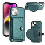 Custodia in pelle per iPhone 14 Pro, 14 Pro Max e 15 Plus