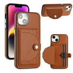 Custodia in pelle per iPhone 14 Pro, 14 Pro Max e 15 Plus