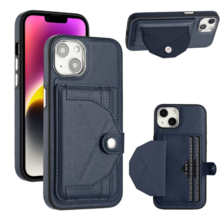 Custodia per telefono in pelle antiurto con porta carte, For iPhone 14 Pro, For iPhone 15 Plus, For iPhone 14 Pro Max, For iPhone 15