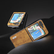 Custodia in PU effetto litchi per Samsung Galaxy Z Flip5