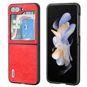 Custodia in PU effetto litchi per Samsung Galaxy Z Flip5