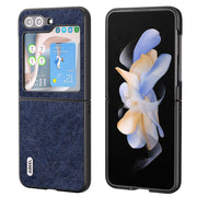Custodia in PU effetto litchi per Samsung Galaxy Z Flip5