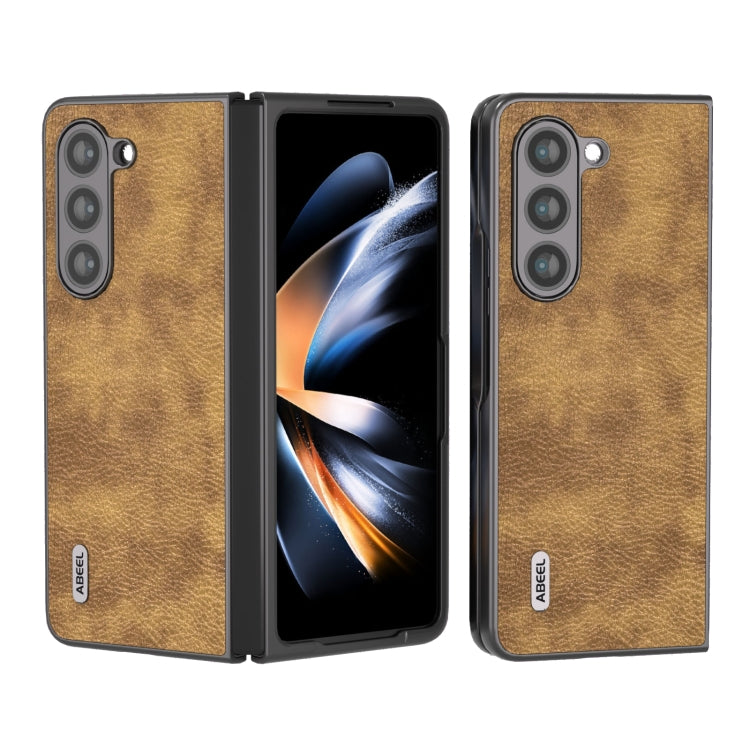 Custodia in PU effetto litchi per Samsung Galaxy Z Flip5