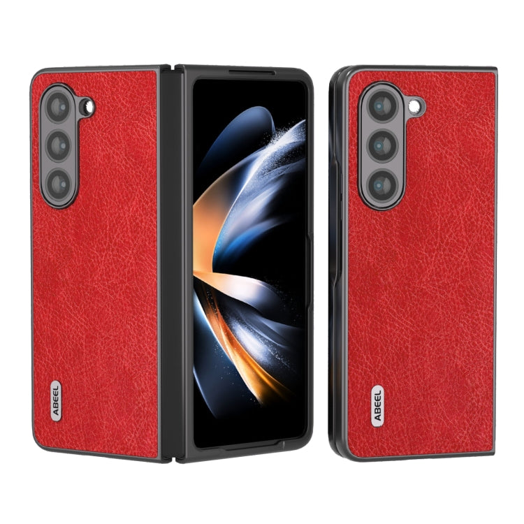 Custodia in PU effetto litchi per Samsung Galaxy Z Flip5