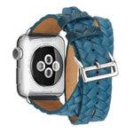 Cinturino con corona goffrata in pelle pieno fiore, For Apple Watch Series 5 & 4 40mm / 3& 2 & 1 38mm, For Apple Watch Series 8&7 45mm / SE 2&6&SE&5&4 44mm / 3&2&1 42mm, For Apple Watch Series 7 45mm / 6 & SE & 5 & 4 44mm / 3 & 2 & 1 42mm