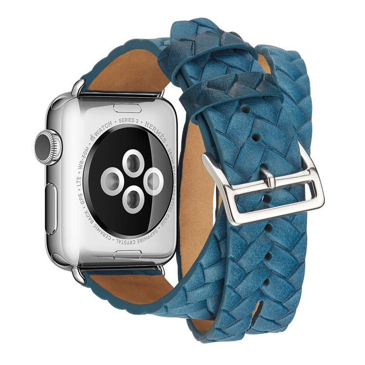 Cinturino con corona goffrata in pelle pieno fiore, For Apple Watch Series 5 & 4 40mm / 3& 2 & 1 38mm, For Apple Watch Series 8&7 45mm / SE 2&6&SE&5&4 44mm / 3&2&1 42mm, For Apple Watch Series 7 45mm / 6 & SE & 5 & 4 44mm / 3 & 2 & 1 42mm