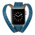 Cinturino con corona goffrata in pelle pieno fiore, For Apple Watch Series 5 & 4 40mm / 3& 2 & 1 38mm, For Apple Watch Series 8&7 45mm / SE 2&6&SE&5&4 44mm / 3&2&1 42mm, For Apple Watch Series 7 45mm / 6 & SE & 5 & 4 44mm / 3 & 2 & 1 42mm
