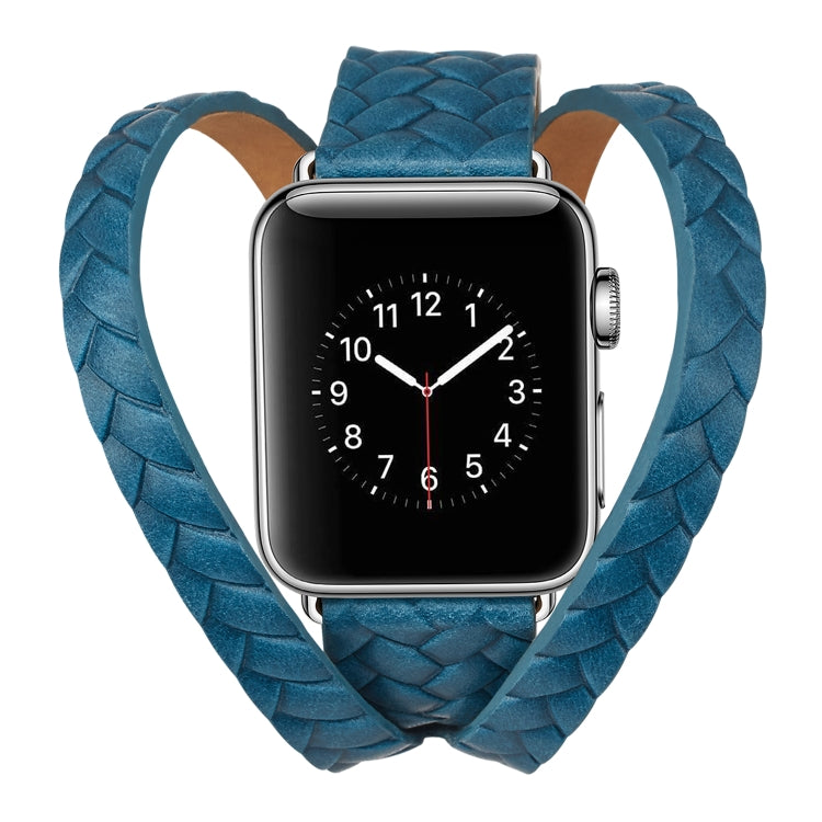 Cinturino con corona goffrata in pelle pieno fiore, For Apple Watch Series 5 & 4 40mm / 3& 2 & 1 38mm, For Apple Watch Series 8&7 45mm / SE 2&6&SE&5&4 44mm / 3&2&1 42mm, For Apple Watch Series 7 45mm / 6 & SE & 5 & 4 44mm / 3 & 2 & 1 42mm