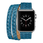 Cinturino con corona goffrata in pelle pieno fiore, For Apple Watch Series 5 & 4 40mm / 3& 2 & 1 38mm, For Apple Watch Series 8&7 45mm / SE 2&6&SE&5&4 44mm / 3&2&1 42mm, For Apple Watch Series 7 45mm / 6 & SE & 5 & 4 44mm / 3 & 2 & 1 42mm
