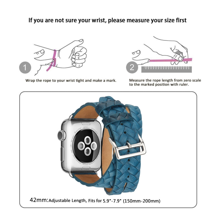 Cinturino con corona goffrata in pelle pieno fiore, For Apple Watch Series 5 & 4 40mm / 3& 2 & 1 38mm, For Apple Watch Series 8&7 45mm / SE 2&6&SE&5&4 44mm / 3&2&1 42mm, For Apple Watch Series 7 45mm / 6 & SE & 5 & 4 44mm / 3 & 2 & 1 42mm