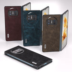 ABEEL Dream Litchi Texture Custodia per cellulare in PU, For Huawei Mate X3, For Huawei Mate 60 Pro, For Huawei Mate X5, For Huawei P60 Pocket
