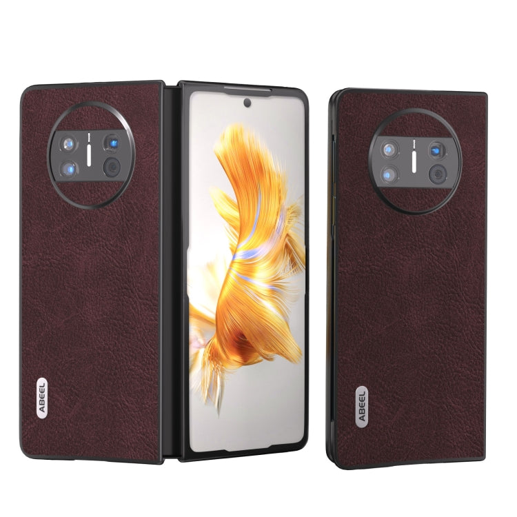 ABEEL Dream Litchi Texture Custodia per cellulare in PU, For Huawei Mate X3, For Huawei Mate 60 Pro, For Huawei Mate X5, For Huawei P60 Pocket