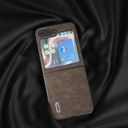 Custodia PU texture Litchi per Samsung Galaxy Z Flip5 e Z Fold5