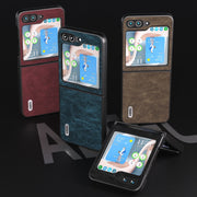 Custodia PU texture Litchi per Samsung Galaxy Z Flip5 e Z Fold5