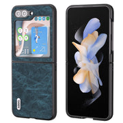 Custodia PU texture Litchi per Samsung Galaxy Z Flip5 e Z Fold5