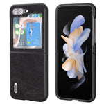 Custodia PU texture Litchi per Samsung Galaxy Z Flip5 e Fold5