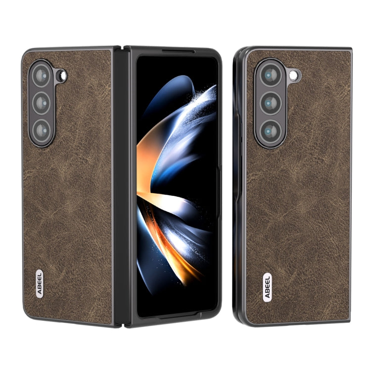 Custodia PU texture Litchi per Samsung Galaxy Z Flip5 e Fold5