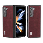Custodia PU texture Litchi per Samsung Galaxy Z Flip5 e Fold5