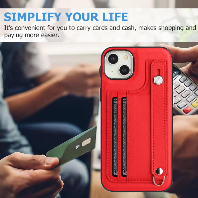 Custodia per telefono in pelle antiurto con cinturino da polso, For iPhone 14, For iPhone 15 Pro Max, For iPhone 14 Plus, For iPhone 15 Pro