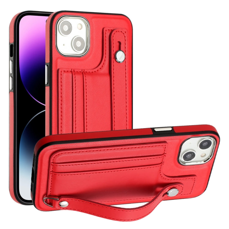 Custodia per telefono in pelle antiurto con cinturino da polso, For iPhone 14, For iPhone 15 Pro Max, For iPhone 14 Plus, For iPhone 15 Pro