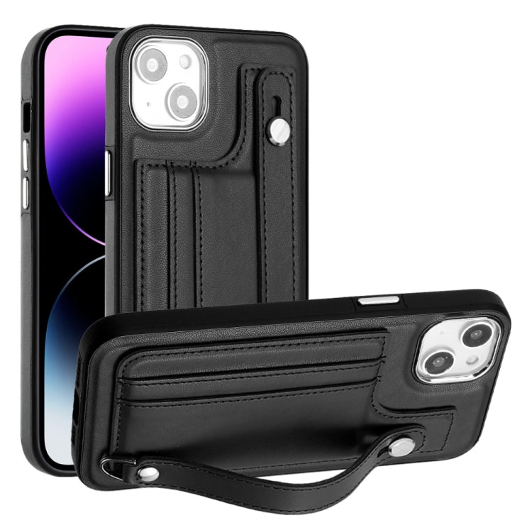 Custodia per telefono in pelle antiurto con cinturino da polso, For iPhone 14, For iPhone 15 Pro Max, For iPhone 14 Plus, For iPhone 15 Pro