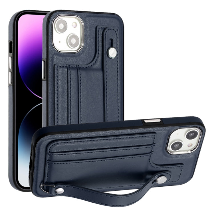 Custodia per telefono in pelle antiurto con cinturino da polso, For iPhone 14, For iPhone 15 Pro Max, For iPhone 14 Plus, For iPhone 15 Pro