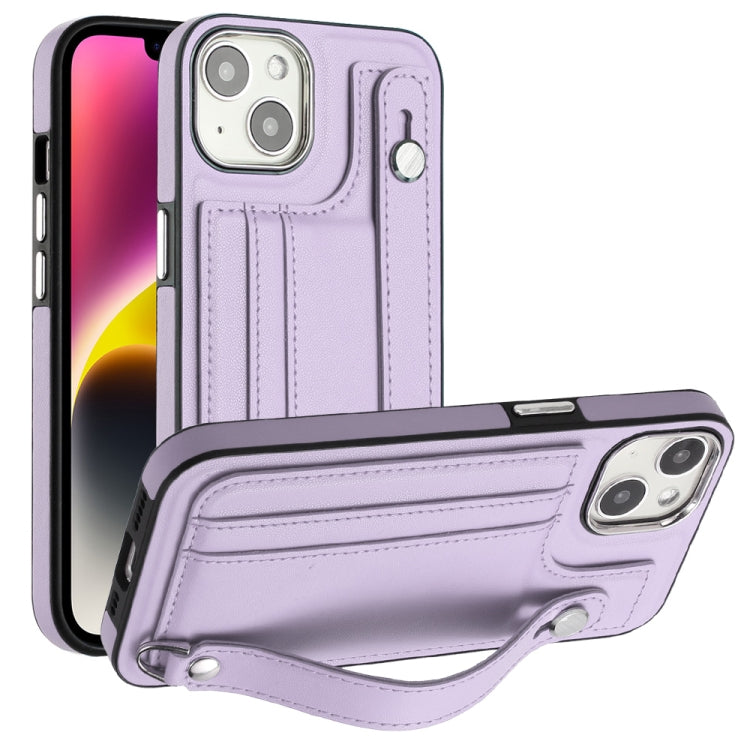 Custodia per telefono in pelle antiurto con cinturino da polso, For iPhone 13, For iPhone 13 Pro, For iPhone 13 Pro Max, For iPhone 12 / 12 Pro