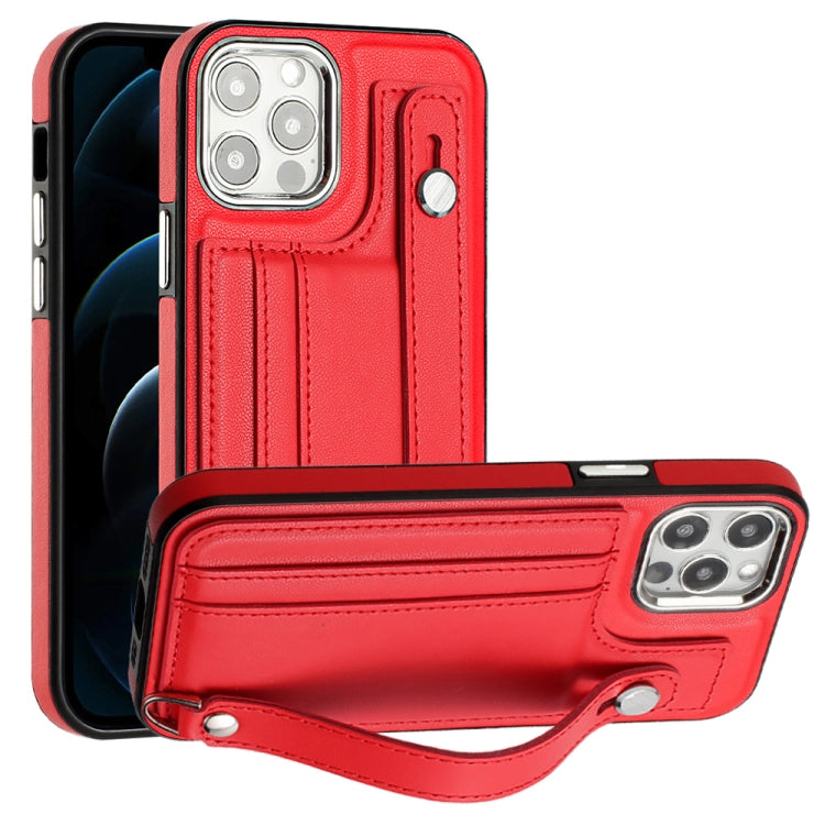 Custodia per telefono in pelle antiurto con cinturino da polso, For iPhone 12 Pro Max, For iPhone 11, For iPhone 11 Pro, For iPhone 11 Pro Max
