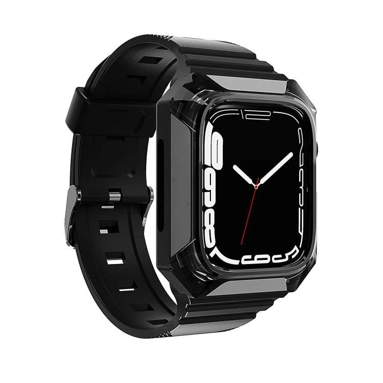 Cinturino per orologio in TPU integrato con custodia per armatura, For Apple Watch 8 45mm, For Apple Watch SE 2022 40mm, For Apple Watch SE 2022 44mm, For Apple Watch 7 41mm