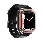 Cinturino per orologio in TPU integrato con custodia per armatura, For Apple Watch 7 45mm, For Apple Watch SE 40mm, For Apple Watch SE 44mm, For Apple Watch 6 40mm