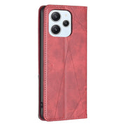 Custodia per telefono in pelle magnetica con trama a rombo, For Xiaomi Redmi 12 4G, For Xiaomi Poco F5 5G / Redmi Note 12 Turbo, For Xiaomi Redmi Note 12S 4G / Note 11, For Xiaomi Civi 3 5G
