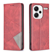 Custodia per telefono in pelle magnetica con trama a rombo, For Xiaomi Redmi Note 13 Pro+ 5G, For Xiaomi Redmi Note 13 Pro 5G, For Xiaomi 13T / 13T Pro / Redmi K60 Ultra, For Xiaomi Redmi K70 / K70 Pro