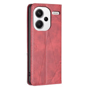 Custodia per telefono in pelle magnetica con trama a rombo, For Xiaomi Redmi Note 13 Pro+ 5G, For Xiaomi Redmi Note 13 Pro 5G, For Xiaomi 13T / 13T Pro / Redmi K60 Ultra, For Xiaomi Redmi K70 / K70 Pro