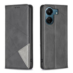 Custodia portafoglio in pelle con trama a rombo per Xiaomi Redmi