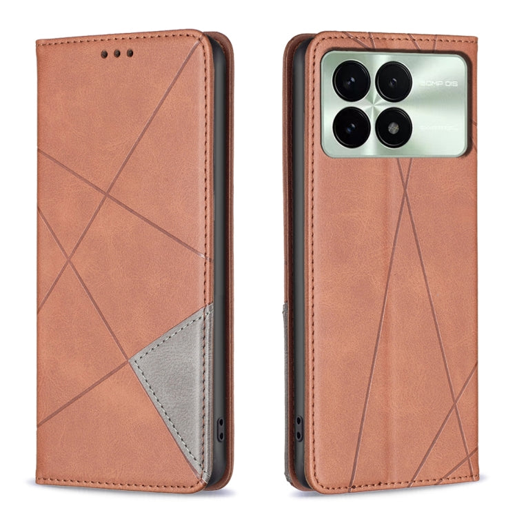 Custodia portafoglio in pelle con trama a rombo per Xiaomi Redmi