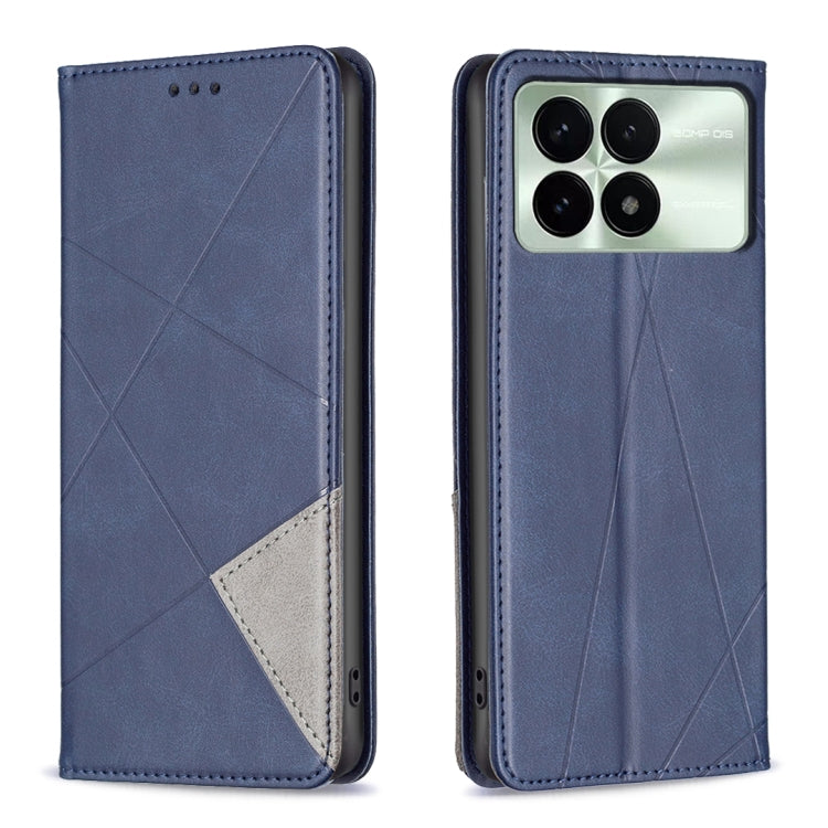 Custodia portafoglio in pelle con trama a rombo per Xiaomi Redmi