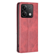 Custodia per telefono in pelle magnetica con trama a rombo, For Xiaomi Redmi Note 13 4G Global, For Xiaomi Redmi K70E, For Xiaomi Redmi Note 13, For Xiaomi Redmi 13C