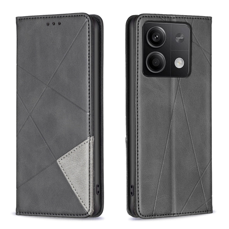 Custodia portafoglio in pelle con trama a rombo per Xiaomi Redmi