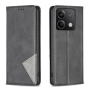 Custodia per telefono in pelle magnetica con trama a rombo, For Xiaomi Redmi Note 13 4G Global, For Xiaomi Redmi K70E, For Xiaomi Redmi Note 13, For Xiaomi Redmi 13C