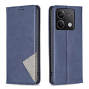 Custodia per telefono in pelle magnetica con trama a rombo, For Xiaomi Redmi Note 13 4G Global, For Xiaomi Redmi K70E, For Xiaomi Redmi Note 13, For Xiaomi Redmi 13C
